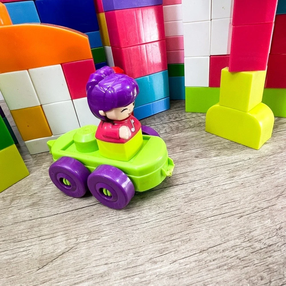 Mega‎ Blocks Big Building Blocks Bricks Lot Of Over 100 Pieces Multi Colors